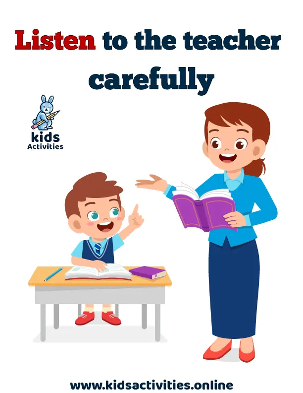 Free Printable Classroom Rules with pictures pdf ⋆ Kids Activities