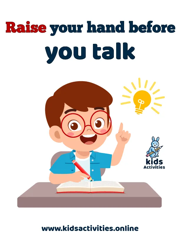 Free Printable Classroom Rules with pictures pdf ⋆ Kids Activities