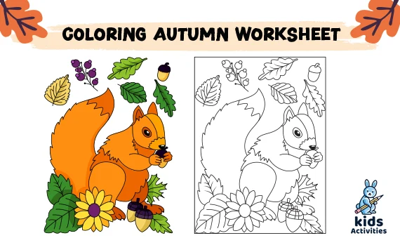 free printable Preschool Fall Coloring Pages