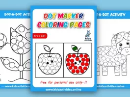 preschool dot marker coloring pages