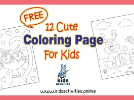 cute coloring pages for kids free
