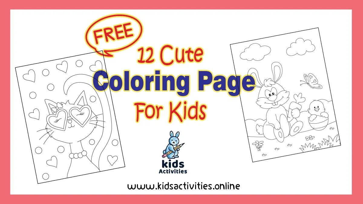 cute coloring pages for kids free