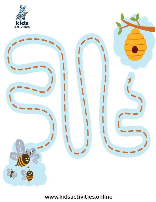 Tracing lines worksheets for 2-year-olds, Free PDF download