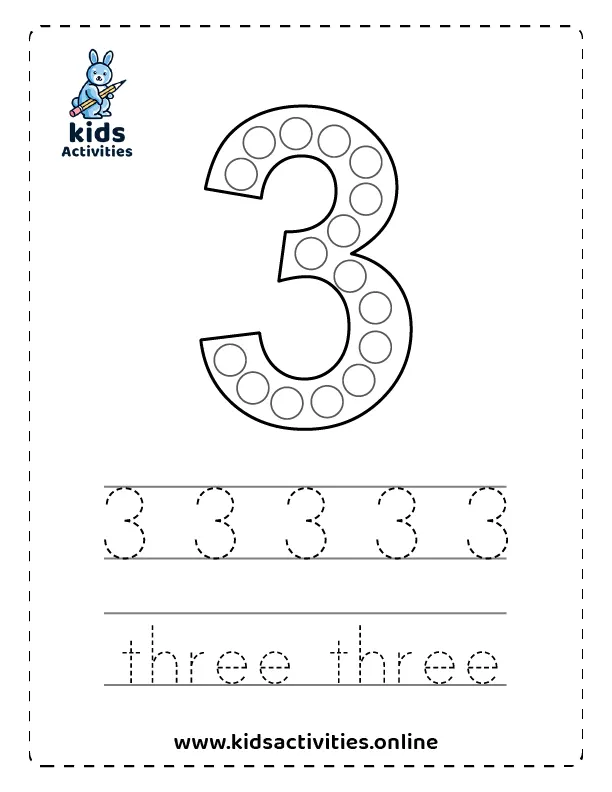 Dot Marker Numbers 1 10 Printables Free тлж Kids Activities