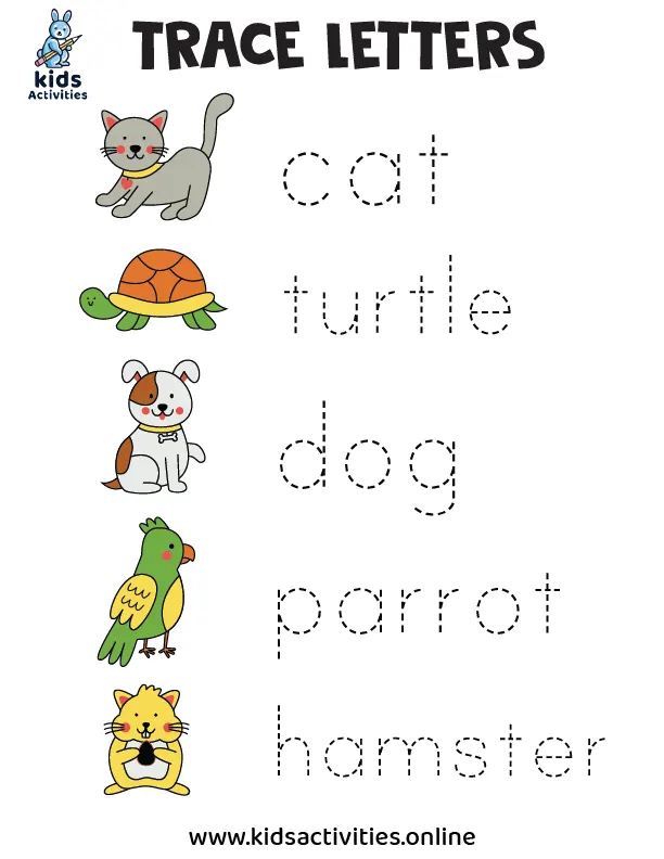 Free!- Pet Worksheets for Preschoolers ⋆ Kids Activities