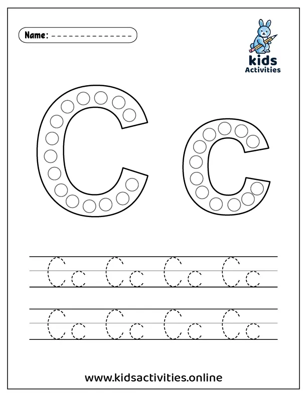 FREE Printables: Alphabet Do a Dot Marker Worksheets ⋆ Kids Activities