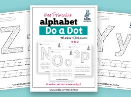 alphabet dot marker printables
