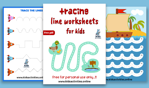 tracing curved lines worksheets