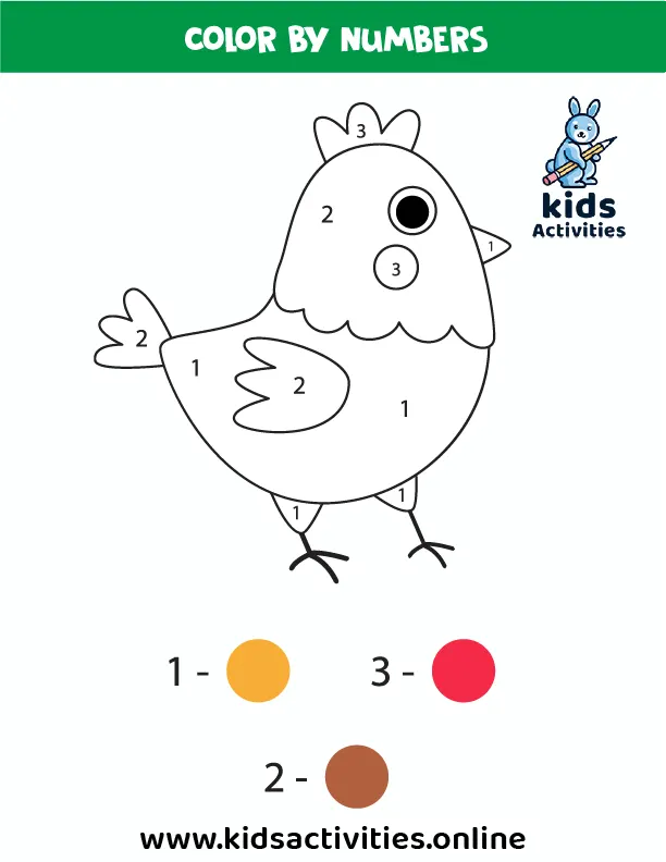 FREE! 10 CUTE Coloring Pages Color by Number ⋆ Kids Activities