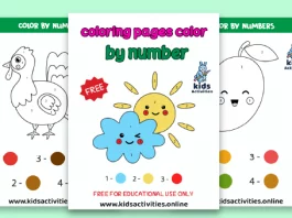 coloring pages color by number