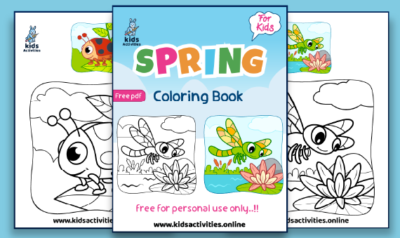 free spring coloring book pdf