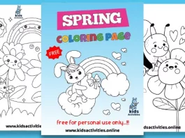 Free Easy Printable Spring Coloring Pages