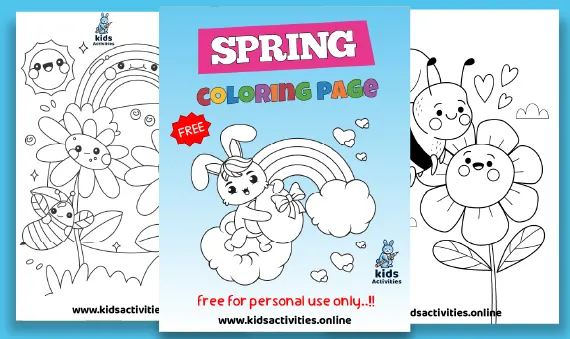 Free Easy Printable Spring Coloring Pages