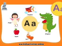 preschool words that start with a
