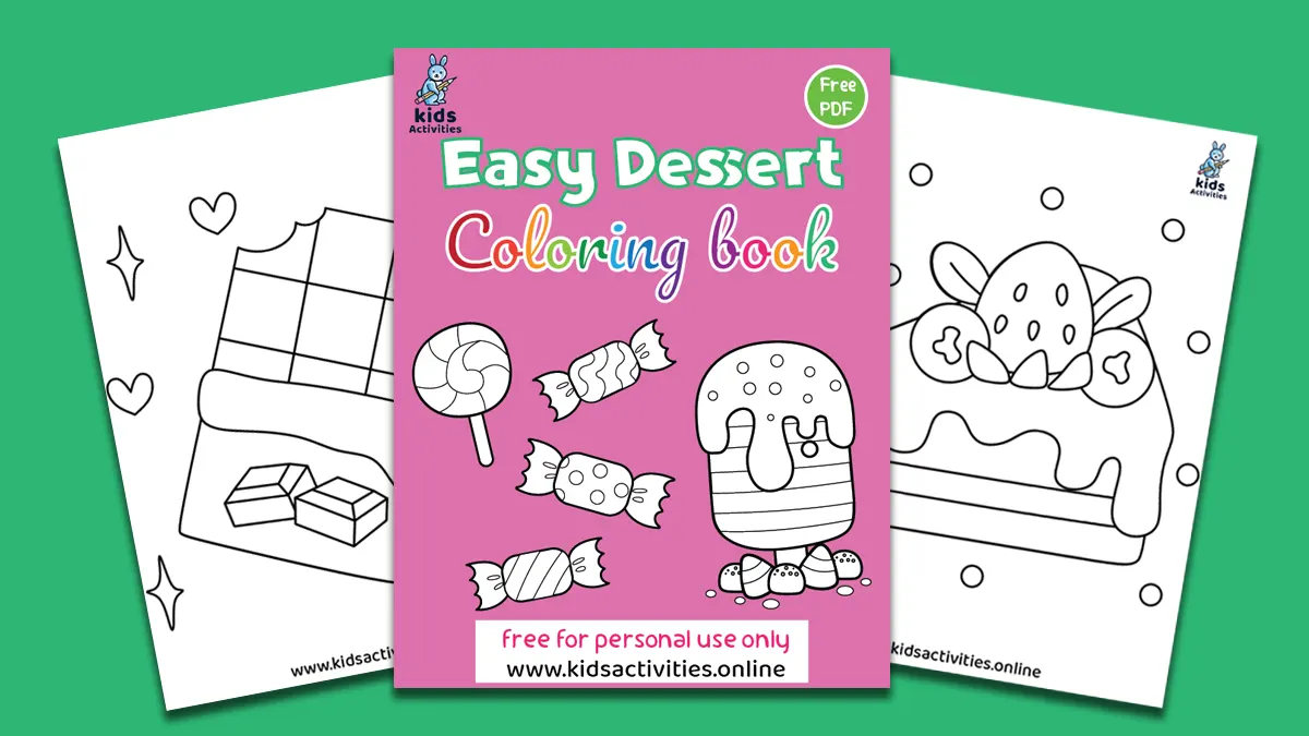 Fun and Easy Dessert Coloring Pages for Kids