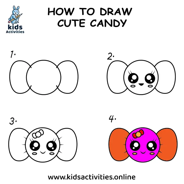 Drawing Cute Desserts for Kids Step by Step ⋆ Kids Activities