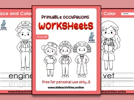 Free Printable Occupation Worksheets for Kindergarten