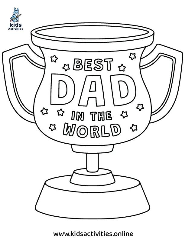 Download and Print Father's Day Colouring Pages, Free
