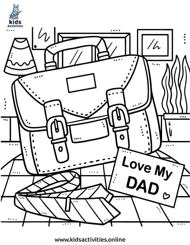 Download and Print Father's Day Colouring Pages, Free