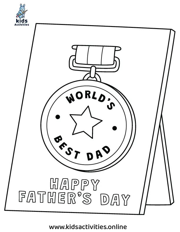 Download and Print Father's Day Colouring Pages, Free
