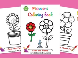 free flowers coloring pages for kids