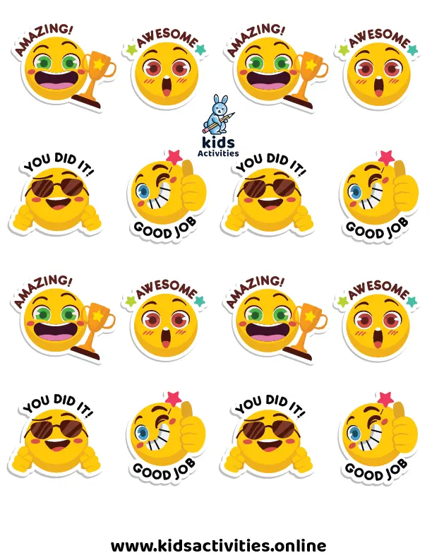 Free Printable Smiley Face Stickers Emoji Face ⋆ Kids Activities Free Printable Smiley Face Stickers Emoji Face ⋆ Kids Activities