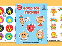 Good job stickers printable free