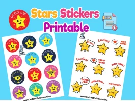 printable star Reward stickers