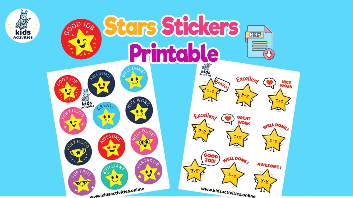 printable star Reward stickers