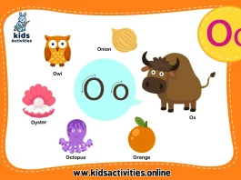 Preschool Words That Start with O