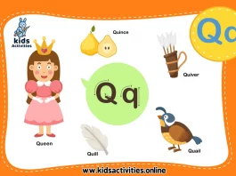 Preschool Words That Start with Q
