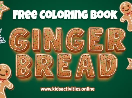Free Gingerbread Coloring Pages and Activities for Kids
