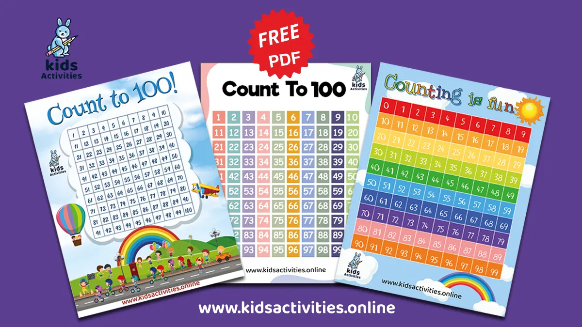 Printable One Hundreds Chart: A Fun Learning Tool for Kids ⋆ Kids ...