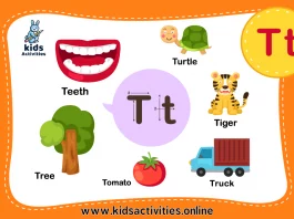 Preschool words that start with T-word