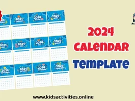 Free Printable Monthly Calendar 2024 Template