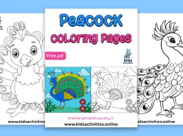 Free!- Printable Peacock Coloring Pages for Preschoolers