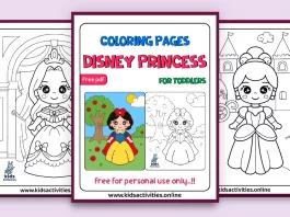 Disney princess coloring pages for toddlers