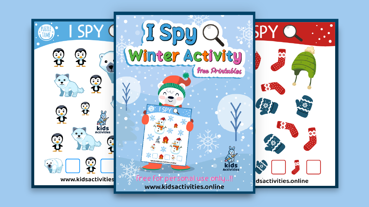 I Spy Winter Activity, Free Printables ⋆ Kids Activities