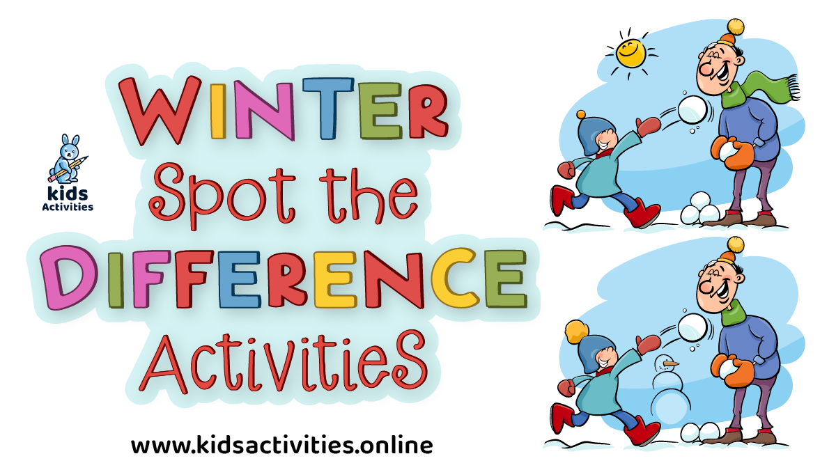 Free!- Printable Winter Spot the Difference Activities