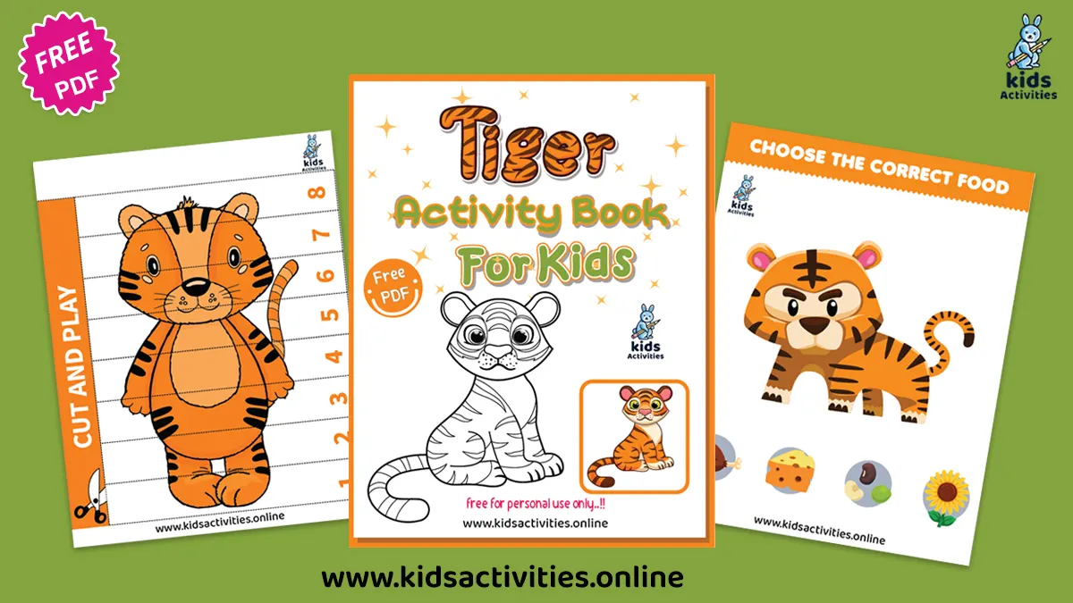 Free Printable Tiger Activities for preschoolers ⋆ Kids Activities